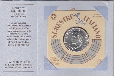 Beschrijving: 5.000 Lire EU PRESIDENT ORIGIN PACKING